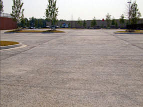 pervious parking lot